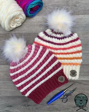 Crochet beanie patterns - Crochet hat pattern - womens hat- Make a winter hat - A Crafty Life #crochet #crochetpattern #crochethat