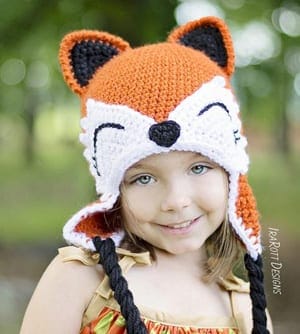 animal Crochet hat pattern - Make a winter hat - A Crafty Life #crochet #crochetpattern #crochethat