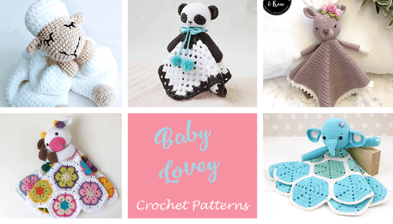 crochet baby lovey pattern - security blanket - A Crafty Life #crochet #crochetpattern #baby #babygift