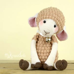 crochet lamb pattern - sheep pattern - A Crafty Life #crochet #crochetpattern #baby #amigurumi