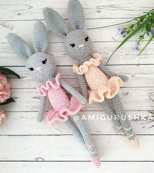 crochet bunny pattern - Easter pattern - A Crafty Life #crochet #crochetpattern #easter#amigurumi