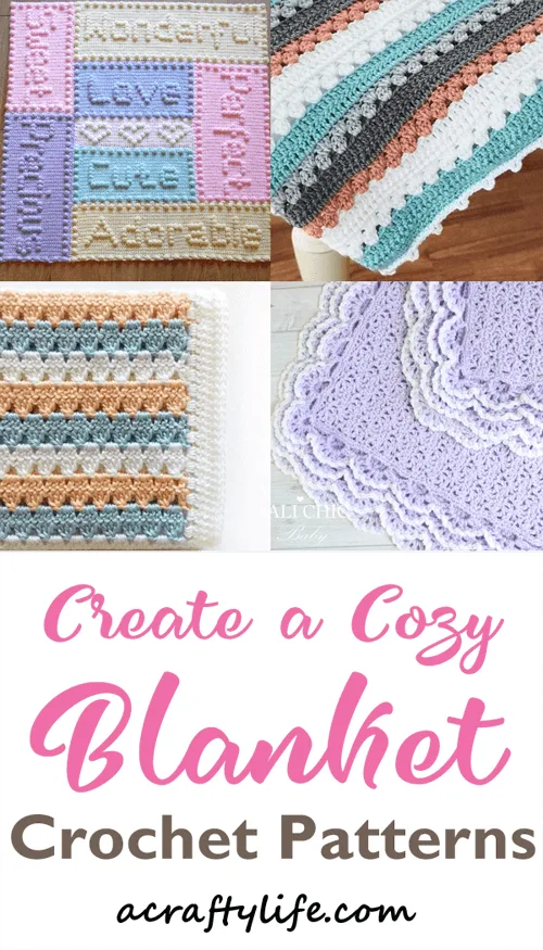 crochet baby blanket pattern- A Crafty Life #crochet #crochetpattern #baby #babygift