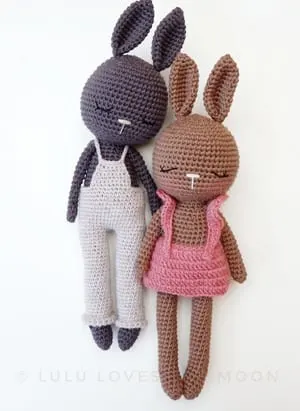 crochet bunny pattern - Easter pattern - A Crafty Life #crochet #crochetpattern #easter#amigurumi