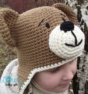 teddy bear crochet patterns - crochet pattern pdf - teddy bear hat -amorecraftylife.com #crochet #diy #crochetpattern