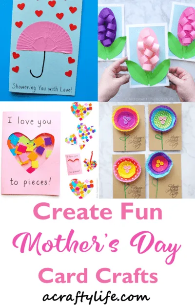 mothers day card -mothers day craft - spring kid crafts- kid crafts - acraftylife.com #preschool