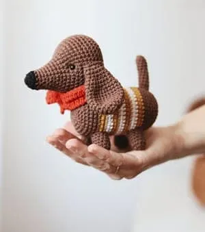 amigurumi crochet dog patterns - puppy crochet pattern pdf - acraftylife.com amigurumi #crochet #diy