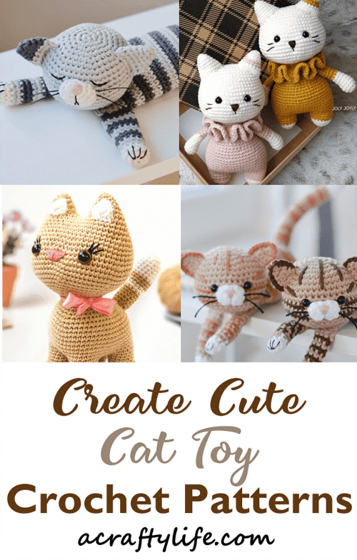 crochet cat pattern- kitty crochet pattern pdf - amigurumi acraftylife.com #crochet #crochetpattern