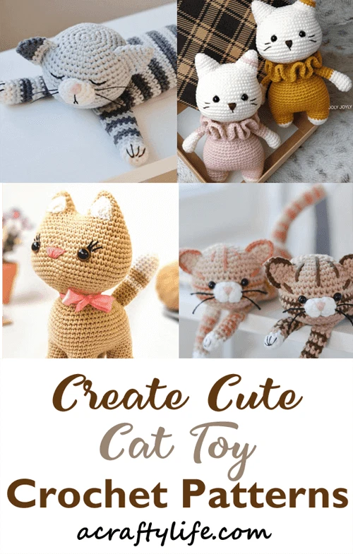 crochet cat pattern- kitty crochet pattern pdf - amigurumi acraftylife.com #crochet #crochetpattern