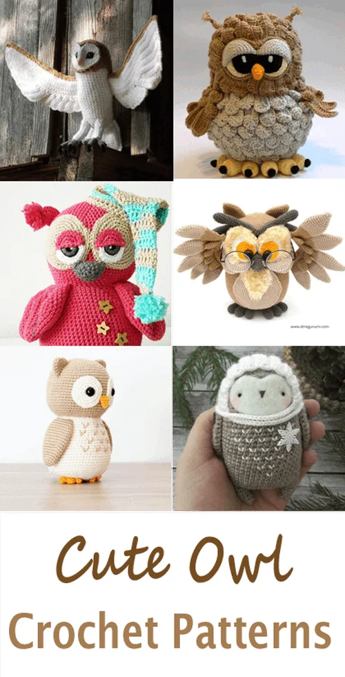 crochet owl pattern- amigurumi crochet pattern pdf - acraftylife.com #crochet #crochetpattern