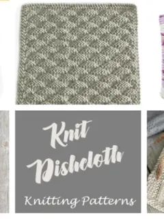 knit dishcloth patterns - knitting pattern -acraftylife.com #diy #knittingpattern