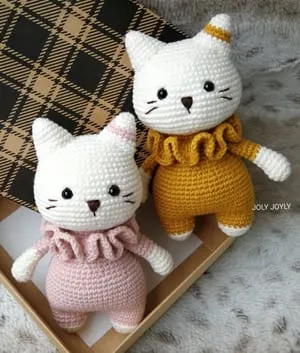 crochet cat pattern- kitty crochet pattern pdf - amigurumi acraftylife.com #crochet #crochetpattern
