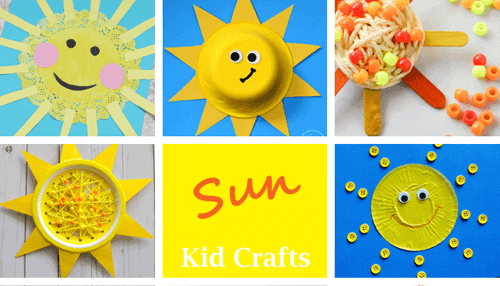 sun kids craft - spring craft - crafts for kids- kid crafts - acraftylife.com #preschool #kidscraft #craftsforkids