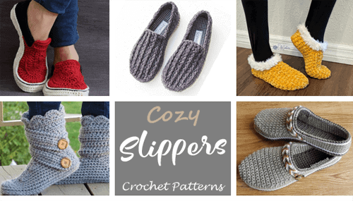 crochet pocketbook slippers