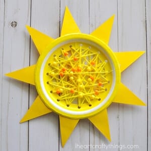 sun kids craft - spring craft - crafts for kids- kid crafts - acraftylife.com #preschool #kidscraft #craftsforkids