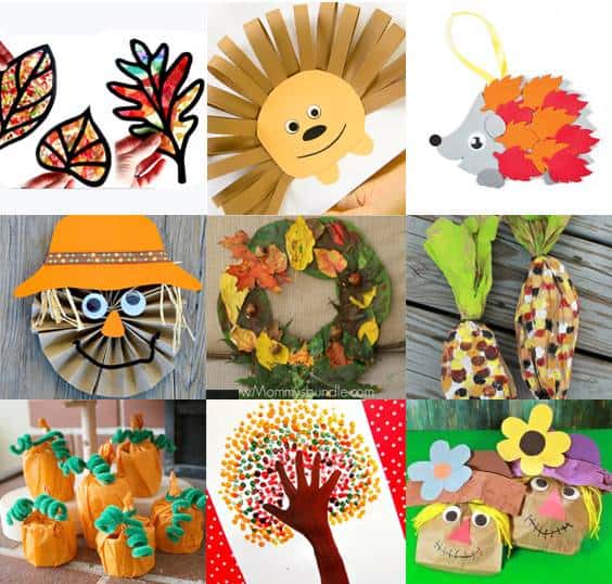 50 Easy Fall Crafts for Kids to Make - Autumn Fun - A Crafty Life