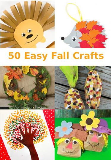 fall kid crafts crafts for kids- acraftylife.com #preschool #craftsforkids #kidscrafts