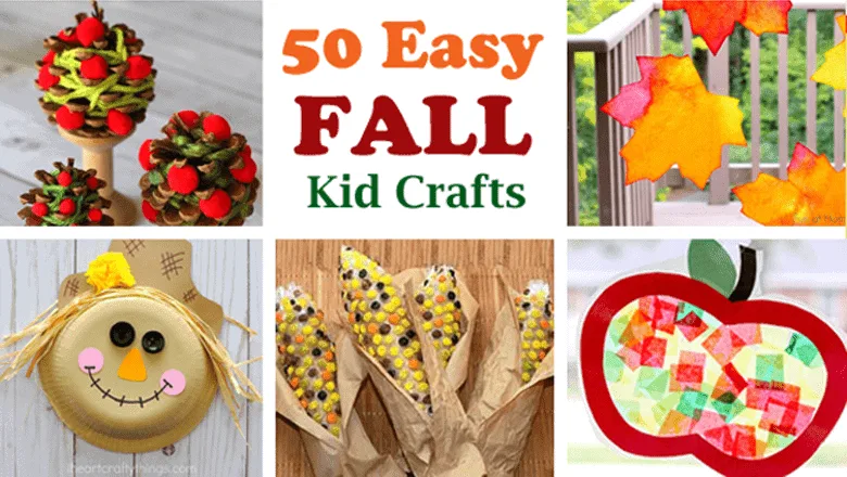 fall kid crafts crafts for kids- acraftylife.com #preschool #craftsforkids #kidscrafts