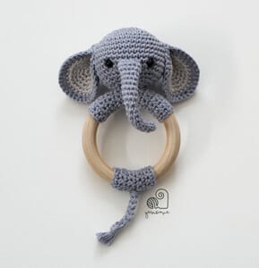 elephant crochet pattern- animal crochet pattern pdf - amigurumi acraftylife.com #crochet #crochetpattern