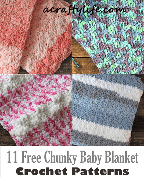 free blue dreams baby blanket crochet pattern -  free chunky crochet baby blanket patterns - acraftylife.com - boy blanket #baby #crochet #crochetpattern #freecrochetpattern