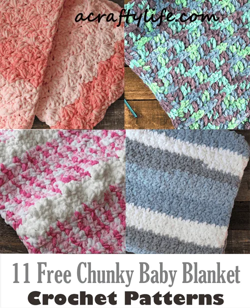 Chunky Baby Blanket Crochet Pattern - Crochet Dreamz