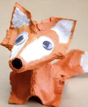 fox Crafts for kids- fall kid craft - letter F - woodland craft - fox craft preschool - acraftylife.com #kidscrafts #craftsforkids #preschool