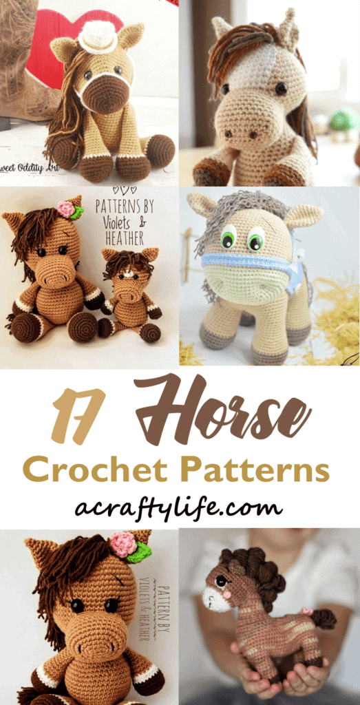 Crochet Horse Pattern Crochet Plush Pattern Amigurumi Horse Colt Foal Pony