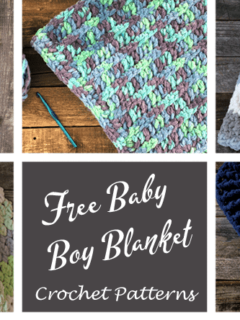crochet baby boy blanket pattern - acraftylife.com- baby afghan -crochet pattern #baby #crochet #crochetpattern #freecrochetpattern