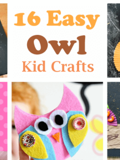 owl kid crafts - crafts for kids - kid craft -#kidscraft #preschool #craftsforkids acraftylife.com
