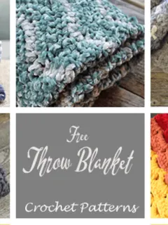 free crochet throw blanket patterns -acraftylife.com #crochet #crochetpattern #freecrochetpattern