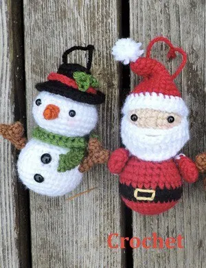 crochet Christmas patterns - winter - home decor- acraftylife.com #crochet #crochetpattern #diy #christmas