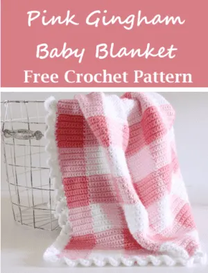 Purple Gingham Crochet Blanket - Daisy Farm Crafts