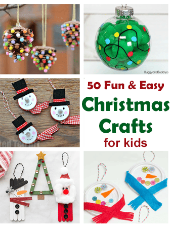 57 Fun Homemade Christmas Ornaments for Kids to Make - A Crafty Life