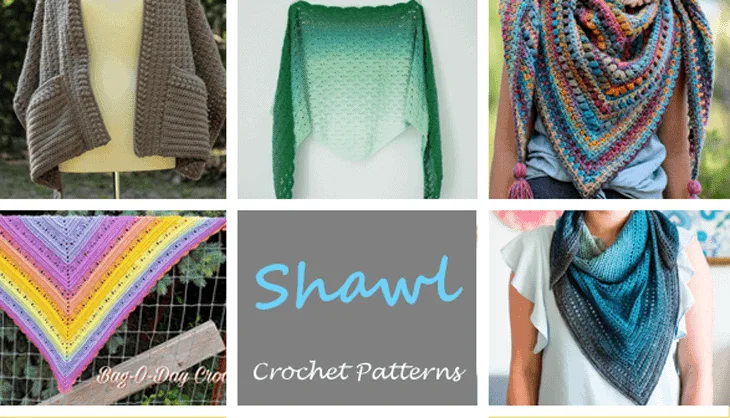 crochet shawl pattern- scarf crochet pattern pdf wrap - acraftylife.com #crochet #crochetpattern