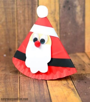 Santa Crafts for Kids - christmas kid craft - arts and crafts activities - acraftylife.com #kidscraft #craftsforkids #christmas #preschool