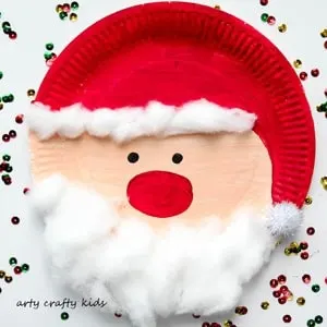 Santa Crafts for Kids - christmas kid craft - arts and crafts activities - acraftylife.com #kidscraft #craftsforkids #christmas #preschool