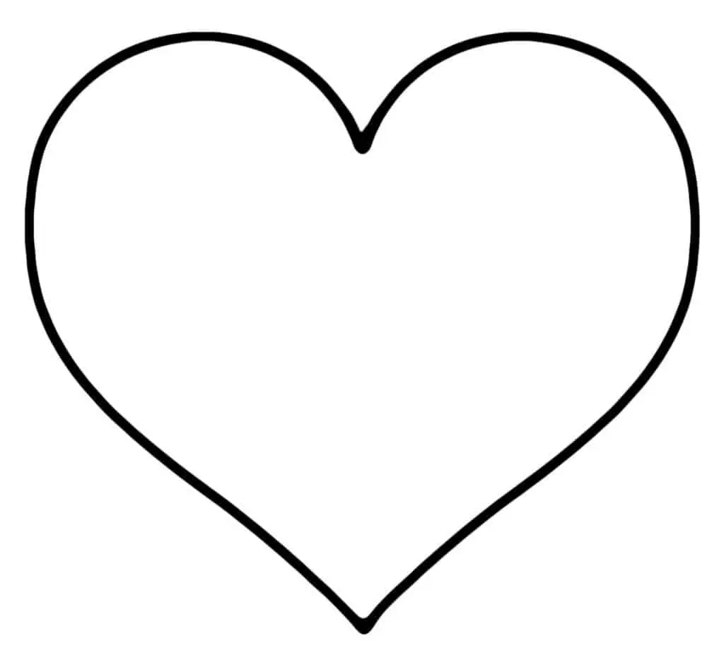 Printable Heart Art and Craft Templates