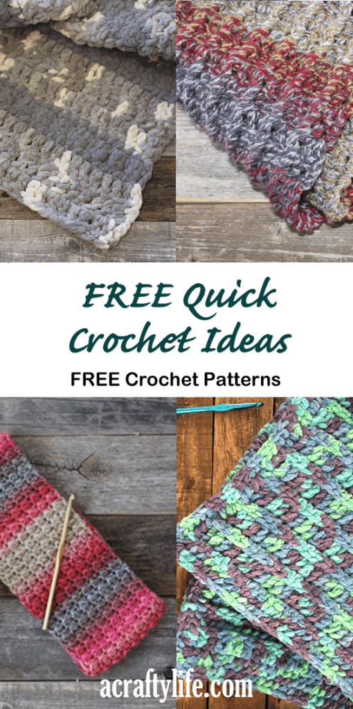 quick crochet gift ideas- crochet pattern  - acraftylife.com #crochet #crochetpattern