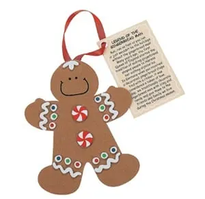 gingerbread man crafts for kids - christmas kid craft - arts and crafts activities - acraftylife.com #kidscraft #craftsforkids #preschool