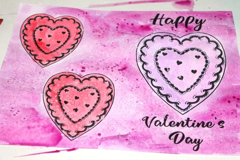 valentine's day crafts for kids- heart kid crafts - acraftylife.com #preschool #kidscraft #craftsforkids