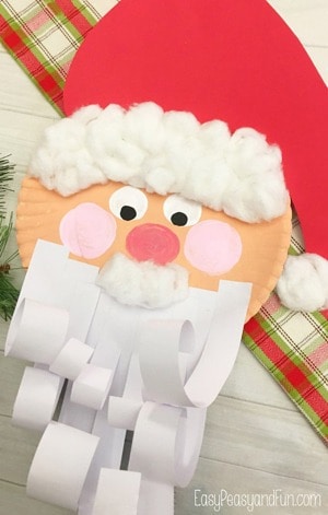 Santa Crafts for Kids - christmas kid craft - arts and crafts activities - acraftylife.com #kidscraft #craftsforkids #christmas #preschool