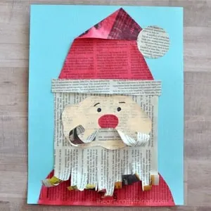 Santa Crafts for Kids - christmas kid craft - arts and crafts activities - acraftylife.com #kidscraft #craftsforkids #christmas #preschool