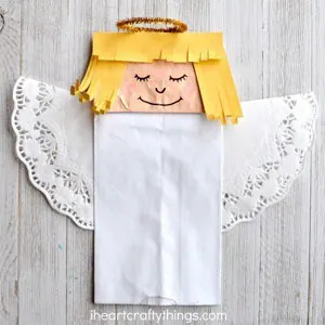 angel crafts for kids - christmas kid craft ideas - arts and crafts activities - acraftylife.com #kidscraft #craftsforkids #preschool