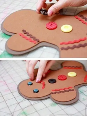 gingerbread man crafts for kids - christmas kid craft - arts and crafts activities - acraftylife.com #kidscraft #craftsforkids #preschool