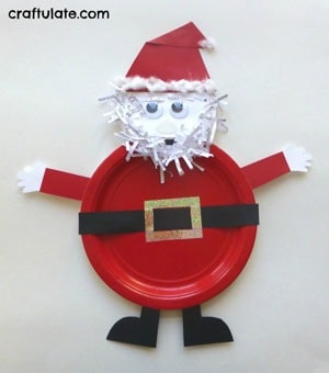 Santa Crafts for Kids - christmas kid craft - arts and crafts activities - acraftylife.com #kidscraft #craftsforkids #christmas #preschool