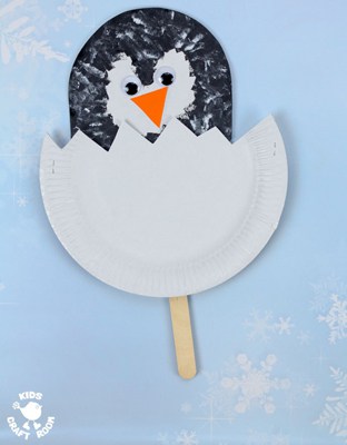 penguin crafts for preschoolers- arts and crafts activities -winter kid craft- acraftylife.com #kidscraft #craftsforkids #winter #preschool