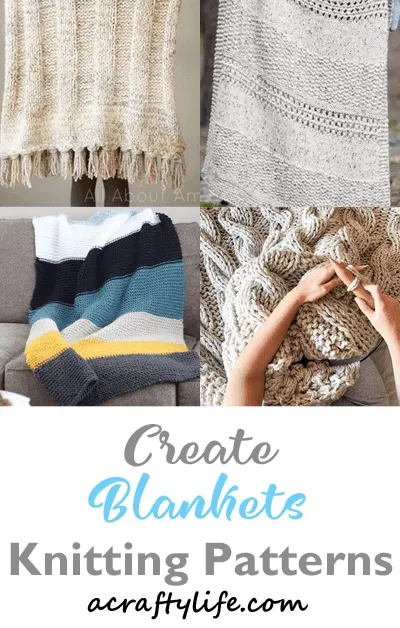 Easiest Ever DIY Knit Blanket - Making it in the Mountains