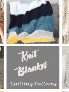knitting blanket patterns -free knit pattern -acraftylife.com #diy #knittingpattern #knit