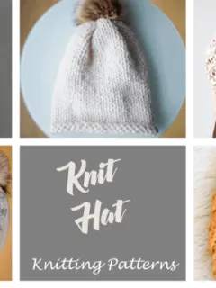 hat knitting patterns -free knit pattern -acraftylife.com #diy #knittingpattern #knit