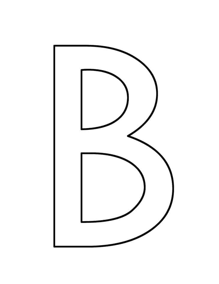 Letter B Printable Activities - Crafts for Letter B- Preschool kid craft - alphabet math recipe acraftylife.com #preschool #craftsforkids #kidscrafts