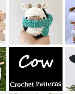 crochet cow pattern - amigurumi - crochet animal pattern - acraftylife.com #crochet #crochetpattern #diy